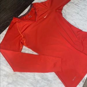 NIKE pro long sleeve v neck